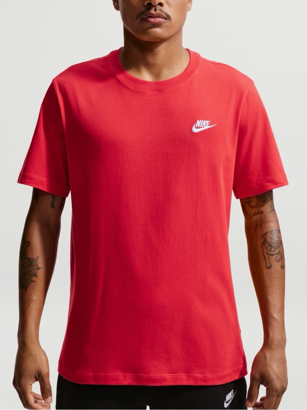 Nike Men’s Red Crew Neck Short Sleeve T-Shirt